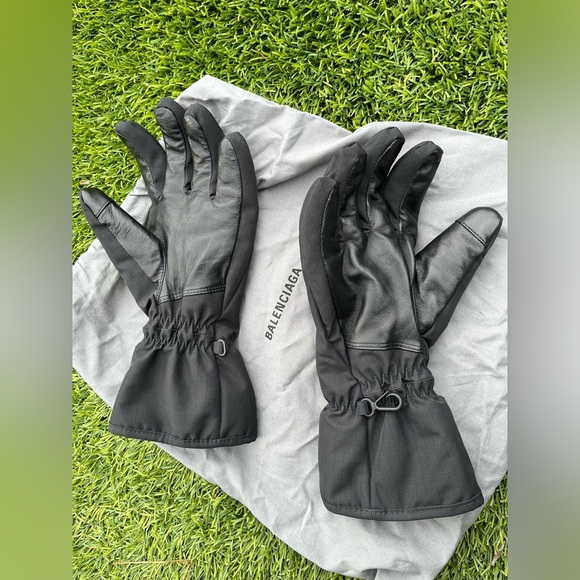 Balenciaga Skiwear Ski gloves leather gloves szS/M with dust bag Balenciaga Auth - Picture 6 of 14
